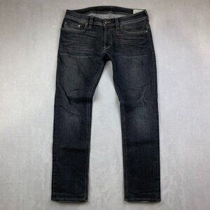 Diesel Men Pants 32 Black Denim Jeans Thanaz Slim Skinny 0RUS3 Stretch USA 32x29